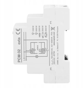 Przekaźnik czasowy przełączany w zerze opóźnione załączenie 230V AC PCM-31 EXT10000305 11