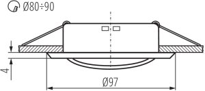 Kanlux Oprawa punktowa ruchoma ARGUS II CT-2115- GM bez oprawki Gx5,3/GU10 max 10W IP20 grafitowy 37162 5