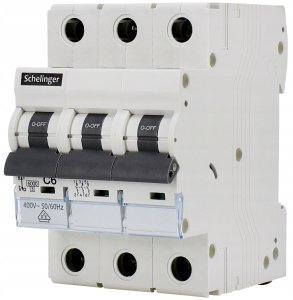 Bemko Wyłącznik nadprądowy 3P C 20A 6kA AC SCHELINGER A02-G8-3P-C20 2