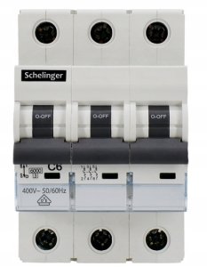 Bemko Wyłącznik nadprądowy 3P C 20A 6kA AC SCHELINGER A02-G8-3P-C20 6