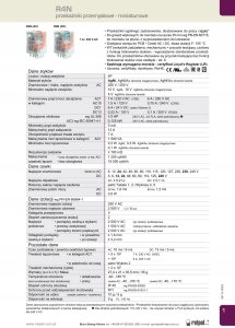 Przekaźnik przemysłowy 4P 48V AC AgNi R4N-2014-23-5048-WT A00028 2