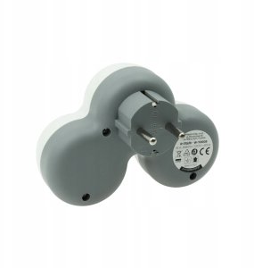 Plastrol Rozgałęźnik wtyczkowy trzykrotny z/u schuko R-31S/B W-72005 3