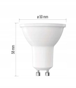 Żarówka LED Classic MR16 GU10 7W 806lm 3000K ciepła biel ZQ8E42 2