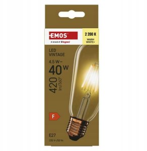 Żarówka LED Vintage E27 4,5W (40W) 420lm 2200K ciepła biel Z57032 8