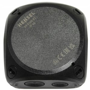 Hensel Puszka odgałęźna 84x84x55mm without clamps with membrane glands IP66 black DK 0100 BZ 62000465 6