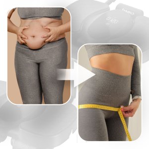 HMS KA40 AUTOMATYCZNE KOŁO DO ĆWICZEŃ MIĘŚNI BRZUCHA Z PODPARCIEM I WYŚWIETLACZEM 5