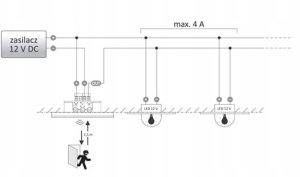 Laserowy czujnik odległości, biały DRL-60-12-1 4