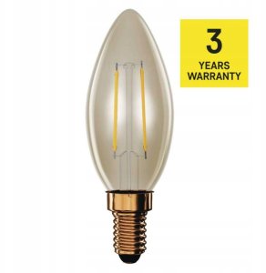 Emos Żarówka LED Vintage świeczka E14 2,5W (20W) 225lm 2200K ciepła biel Z53012 4