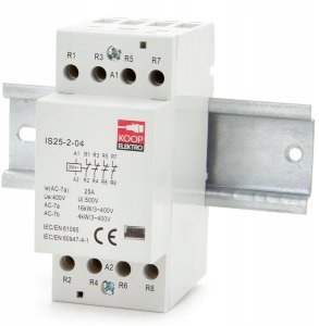Stycznik modułowy 25-04 25A 4NC 230V 2P 3-FAZ IS25-2-04 5