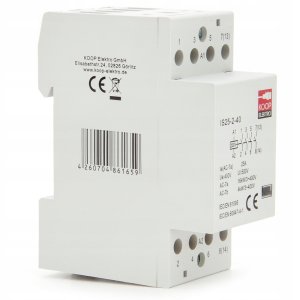 Stycznik modułowy 25-40 25A 4NO 230V 2P 3-FAZ IS25-2-40 6