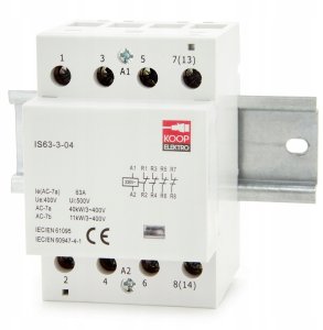 Stycznik modułowy 63-04 63A 4NC 230V 3P 3-FAZ IS63-3-04 4