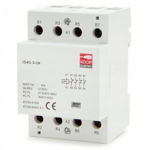 Stycznik modułowy 40-04 40A 4NC 230V 3P 3-FAZ IS40-3-04 4
