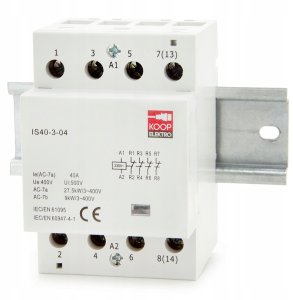 Stycznik modułowy 40-04 40A 4NC 230V 3P 3-FAZ IS40-3-04 5