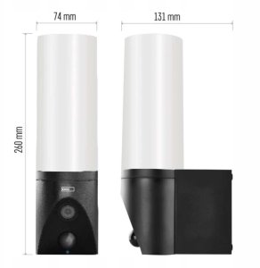 Kamera IP Emos Zewnętrzna kamera obrotowa IP-310 TORCH z Wi-Fi, czujnikiem ruchu i lampą, IP65 czarna H4065 11