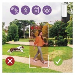 Kamera IP Emos Zewnętrzna kamera obrotowa IP-310 TORCH z Wi-Fi, czujnikiem ruchu i lampą, IP65 czarna H4065 7