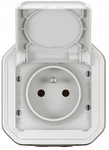 Legrand NOWE PLEXO Gniazdo 2P+Z zaciski auto komplet podtynkowy 16A - 250V AC białe 069870L 3