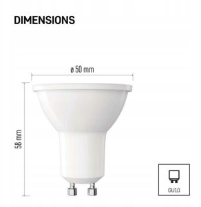 Żarówka LED Classic GU10 3W (32W) 345lm 6500K zimna biel ZQ8E14 5