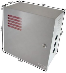 Zasilacz CCTV back up z kontrolą skrzynka 12V/10A- 2