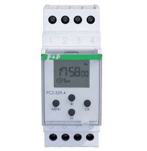 FF Zegar sterujący cyfrowy roczny 16A 1P NFC 24-264V AC/DC iOS/Android PCZ-529.4 2