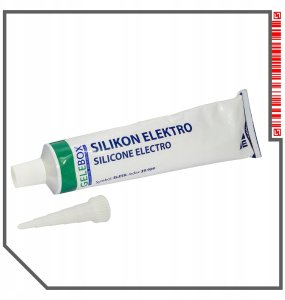 Elektro-Plast Silikon Elektro ELESIL 20kV/mm przezroczysty 100ml GELEBOX 3