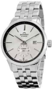 Zegarek Bisset Szwajcarski zegarek męski AUTOMAT AMBER szklany szafir srebrny st 2