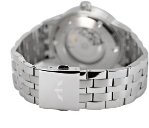 Zegarek Bisset Szwajcarski zegarek męski AUTOMAT AMBER szklany szafir srebrny st 4