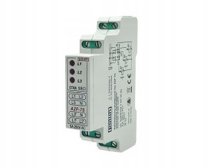 Automatyczny przełącznik faz, czas przełączania ok. 100ms, progi zadziałania 190 - 260V AC, sterowanie stycznikami AZF-7S 2