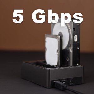 Stacja dokująca Fideco Stacja Dokująca Klonująca Dysków HDD SSD 2x USB 3