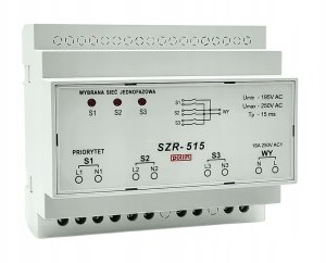 Sterownik układu SZR, 1P, czas przełączania 15ms SZR-515 2