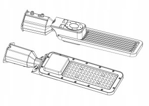 Heda Oprawa LED ULICZNA FX 50W 7500lm 4000K IP65 HSL050FN 3