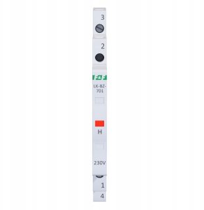 FF Lampka modułowy 1-fazowa z zabezpieczeniem czerwony 1/3S LED 230V LK-BZ-701R 2