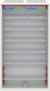 Rozdzielnica modułowa natynkowa hermetyczna stalowa ComfortLineCA 6x24 144M IP44 125A II klasa drzwi pełne N+PE Quick CA26V 2CPX 3