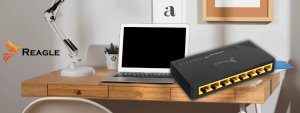 Switch Reagle SWITCH ROZDZIELACZ LAN 8 PORTÓW GIGABIT ETHERNET RJ45 1000 Mb DO INTERNETU 5