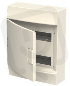 Rozdzielnica modułowa natynkowa Mistral41W 2x12 24M IP41 63A II klasa drzwi pełne N+PE śrubowe 41P12X31A 1SLM004102A3105 2