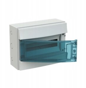 Rozdzielnica modułowa natynkowa hermetyczna Mistral65 1x12 12M IP65 63A II klasa drzwi transp.H65P12X120750 1SLM006500A2212 2