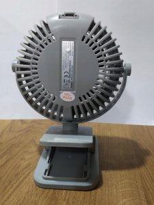 Wentylator biurkowy USB 5W z klipsem szary 15x7,5x17cm VO2547 4