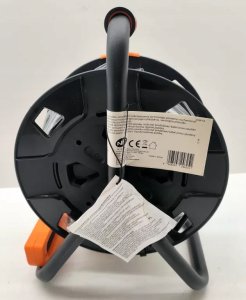 Przedłużacz bębnowy 4-gniazdowy H05VV-F 3G1.0, 25m pomarańczowo-czarny / 24625 4