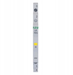 Lampka modułowa 1-fazowa żółta 12-48V AC/ 12-60V DC 1/2 modułu LK-701Y-24 3