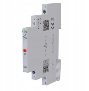 FF Lampka modułowa 1-fazowa czerwona 110V AC 1/2 modułu LK-701R-110 2