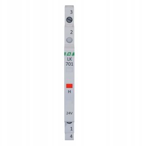 FF Lampka modułowa 1-fazowa czerwona 12-48V AC/ 12-60V DC 1/2 modułu LK-701R-24 2