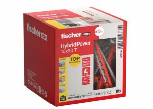 Kołki rozporowe uniwersalne HybridPower 10x90mm 2-składnikowe z łbem sześciokątnym TX40 13 7,0x89mm FISCHER 10szt 2