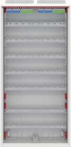 Rozdzielnica modułowa natynkowa hermetyczna stalowa ComfortLineCA 7x24 168M IP44 125A II klasa drzwi pełne N+PE Quick CA27V 2CPX 3