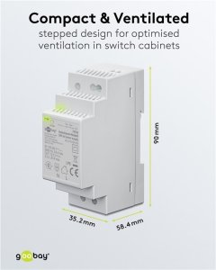 Goobay Zasilacz na szynę DIN 12 V (DC), 2,5 A, 30 W 4