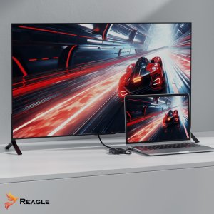 HUB USB Reagle HUB USB-C 2x HDMI 4K 60Hz PD 100W USB 3.2 LAN RJ45 ADAPTER PRZEJŚCIÓWKA 7w1 10