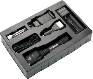 Latarka MacTronic Ładowalna latarka ręczna LED (LED) Black Eye 1550 THH0047 8