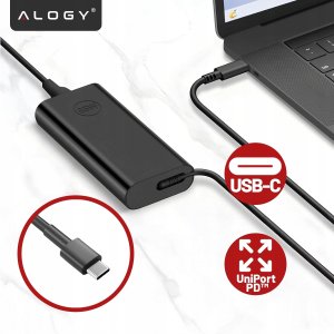 Zasilacz USB-C 65W PD do Laptopów HP Lenovo Asus Apple, Szybkie Ładowanie 20V 3.25A, Długi Kabel 2.8m, Kompaktowy i Wydajny, Alo 7