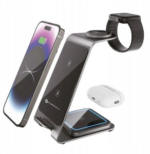 Ładowarka ForCell Ładowarka 3w1 F-Energy Simply Charge do Apple/Samsung szara 2