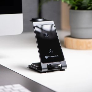 Ładowarka ForCell Ładowarka 3w1 F-Energy Simply Charge do Apple/Samsung szara 4