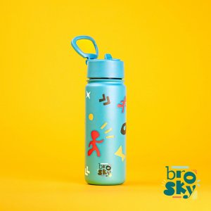 Brosky Stalowa butelka na wodę morska 550ml 3