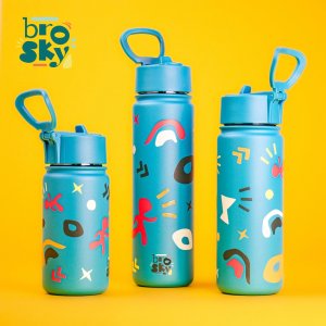 Brosky Stalowa butelka na wodę morska 550ml 4